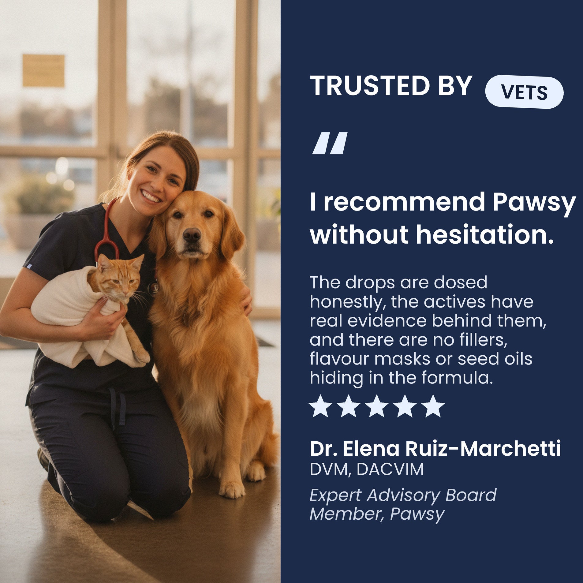 Veterinarian recommendation for Pawsy NMN & NAD+ Drops