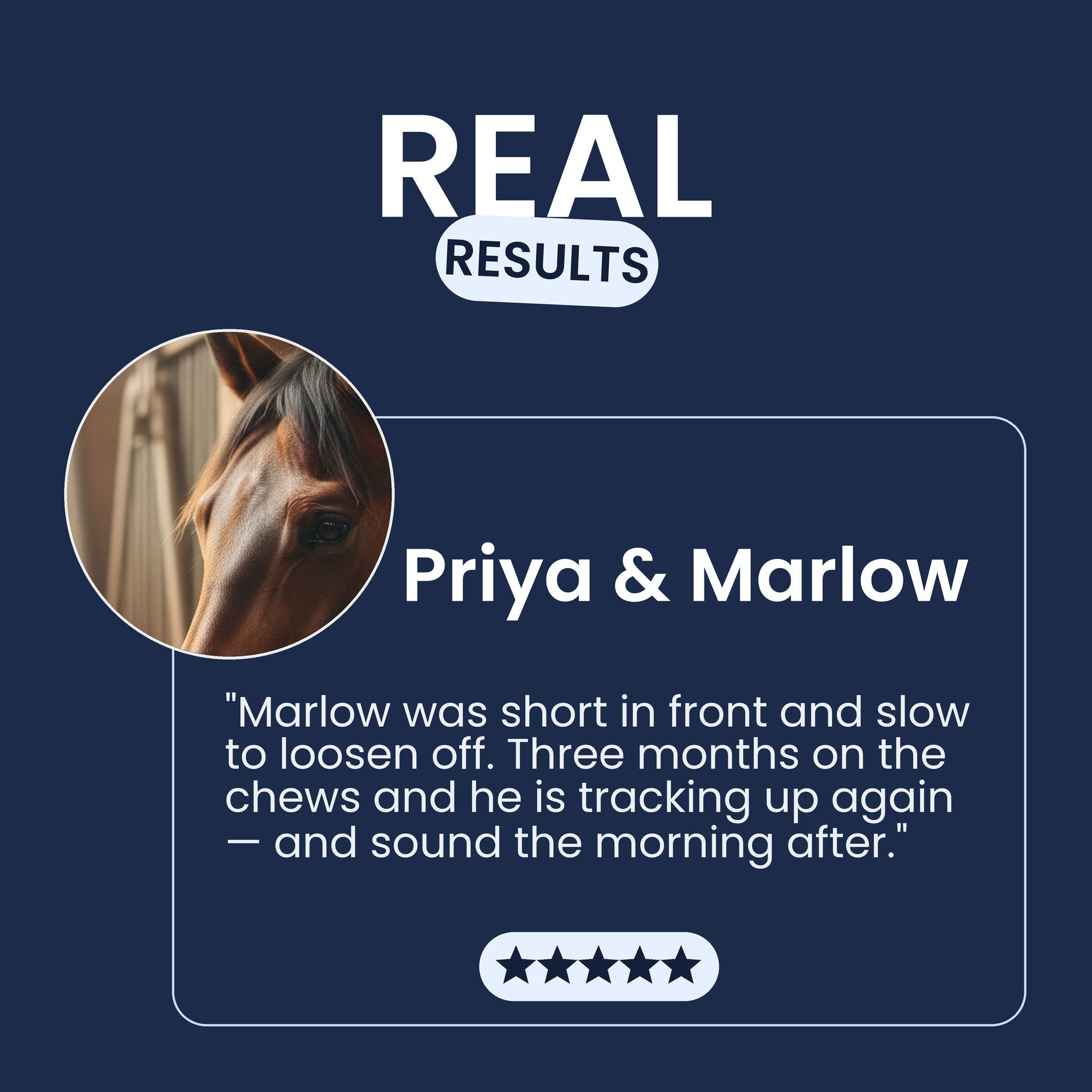 Owner testimonial about Pawsy Long Run apple soft chews