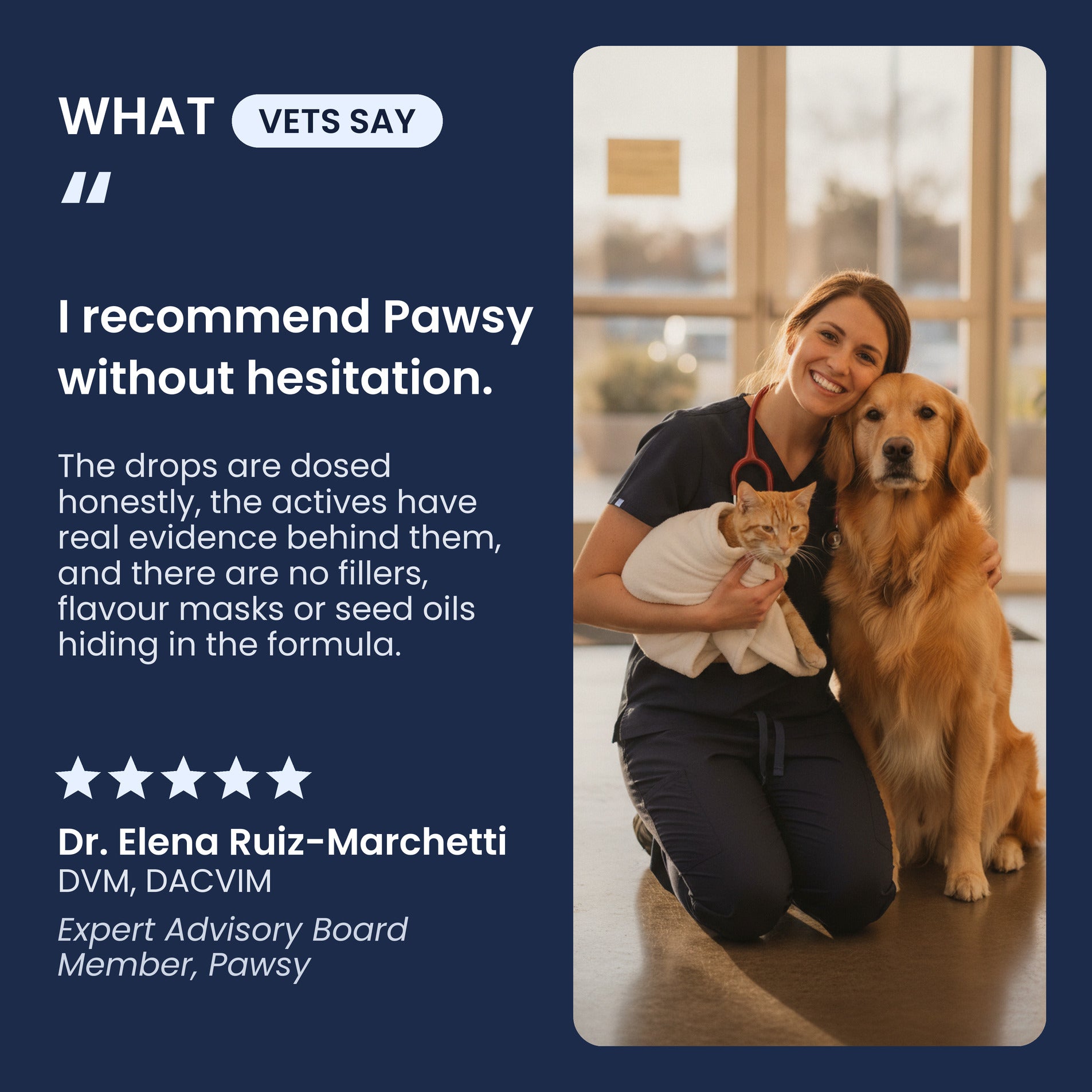 Veterinarian recommendation for Pawsy NMN & NAD+ Drops